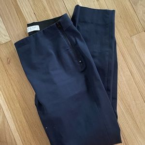 Everlane side zip work pant, navy blue, size 4